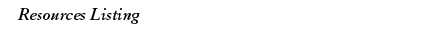 resource listing